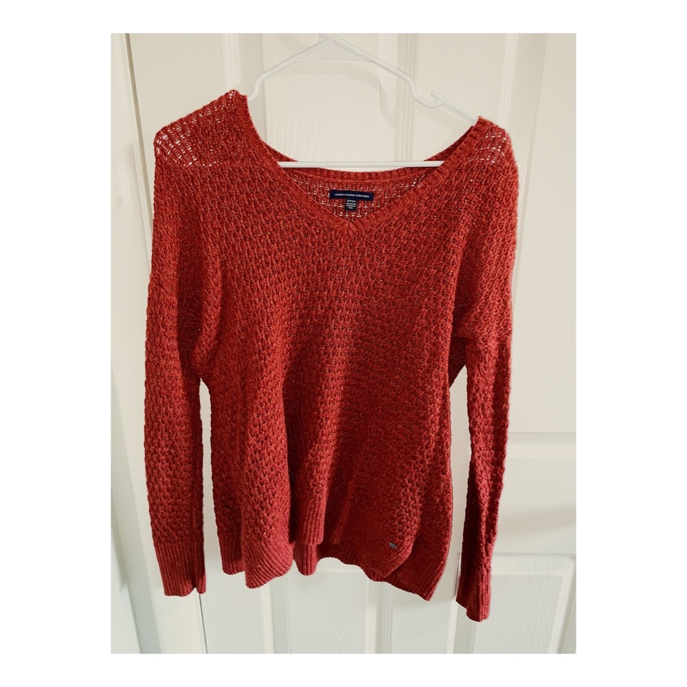 American eagle outfitters comfy red sweater